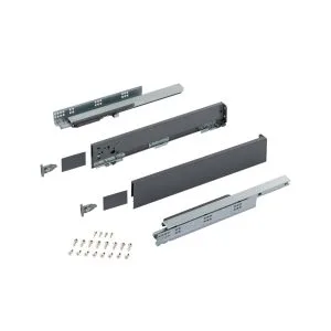 DTC Twin Pro 88mm Shallow Soft Close Drawer Box - Anthracite