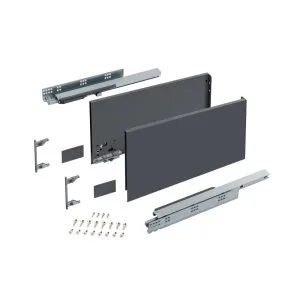 DTC Twin Pro 238mm Soft Close Pan Drawer Box - Anthracite