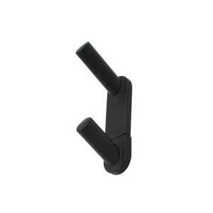 Double Coat Hook - Matt Black