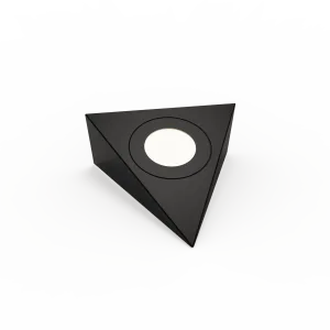 Genoa Trio - Black 240V Triangle Diffused Under Cabinet LED Light Fitting