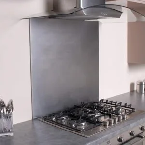 Flat Stainless Steel Splashback