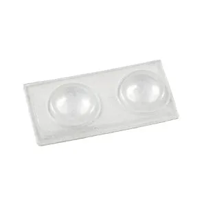 8mm Clear Plastic Door Buffers with Adhesive Back