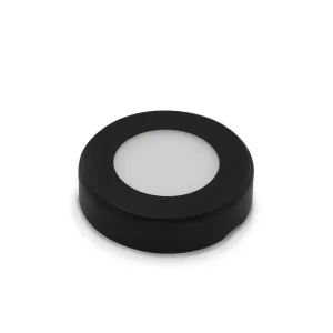Venta Black - Round Diffused Under Cabinet Surface Mounted LED Light Fitting