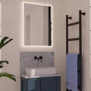 Vienna - Rectangular LED Illuminated Mirror with Touch control & Demister