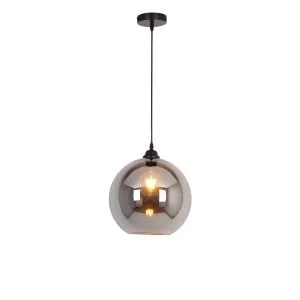 Sorrento - 240V Smoky Glass Shade IP44 Pendant Light Fitting