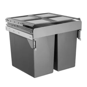 68 Litre Soft Close Waste Bin for 500mm cabinet - Anthracite