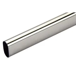 Chrome Oval Wardrobe Rail