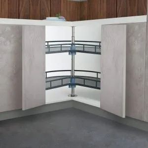 NOVUS Solid Base 3/4 Corner Carousel - Anthracite