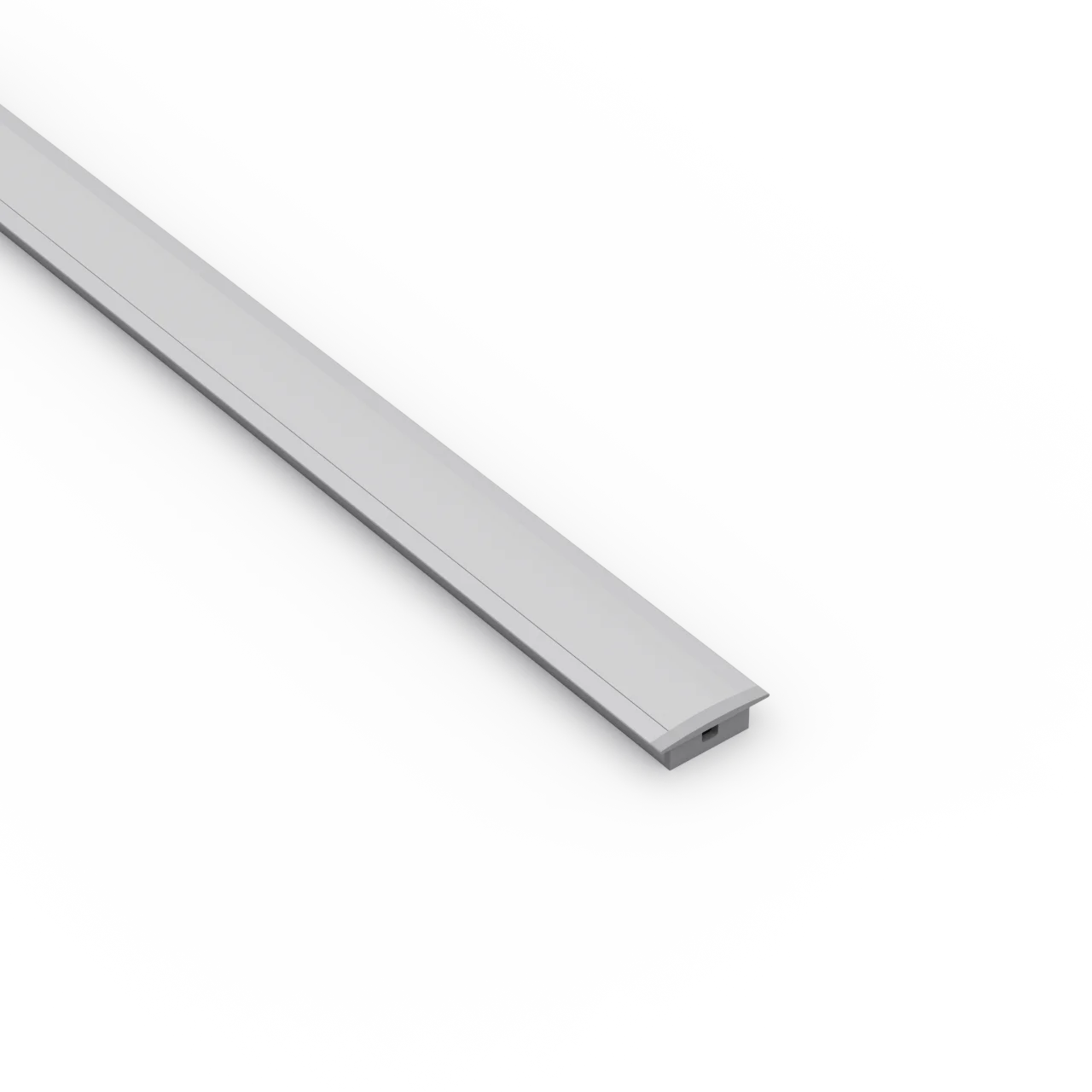 1m Recessed Aluminium Extrusion with Diffuser for LED Strip Lighting