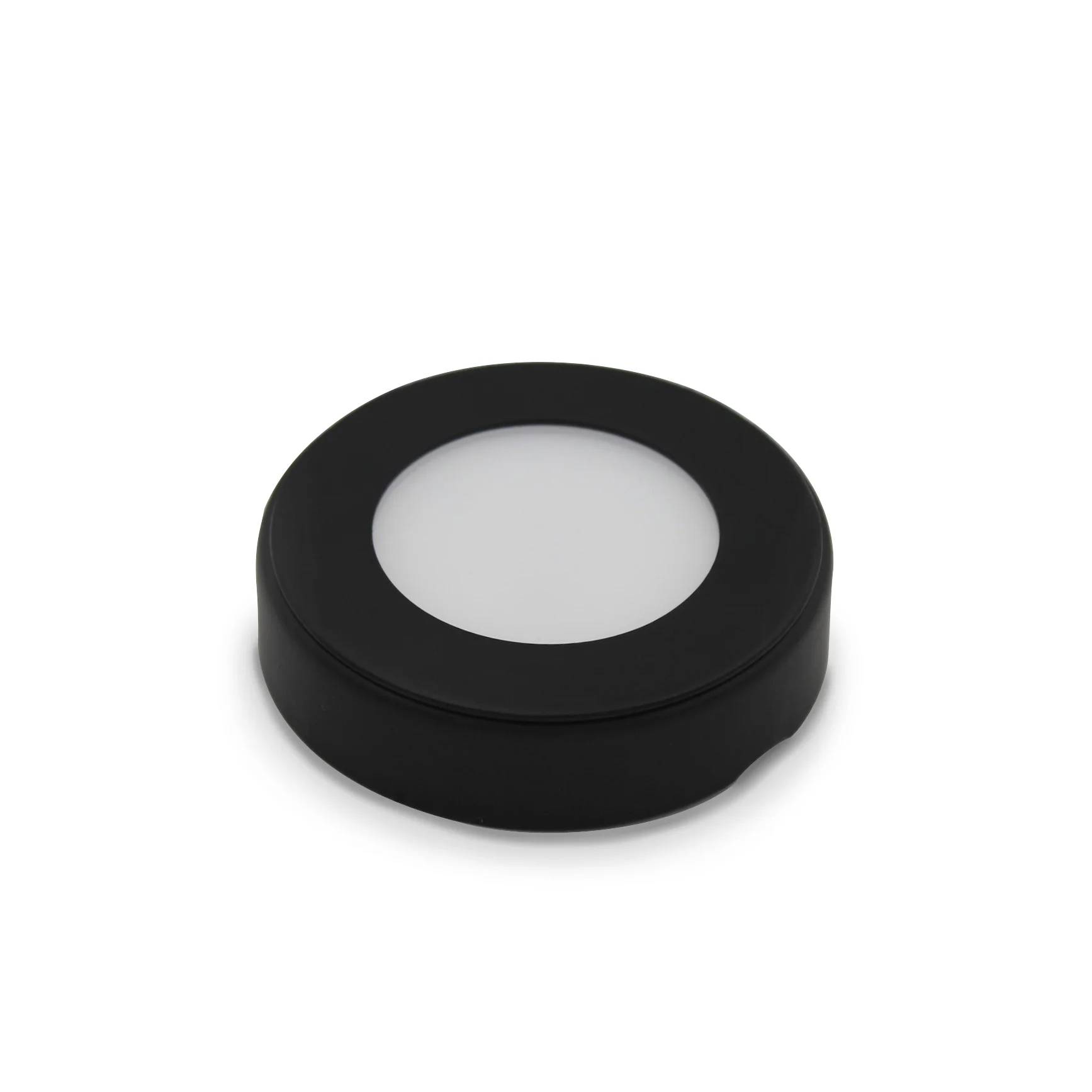 Venta Black - Round Diffused Under Cabinet Surface Mounted LED Light Fitting