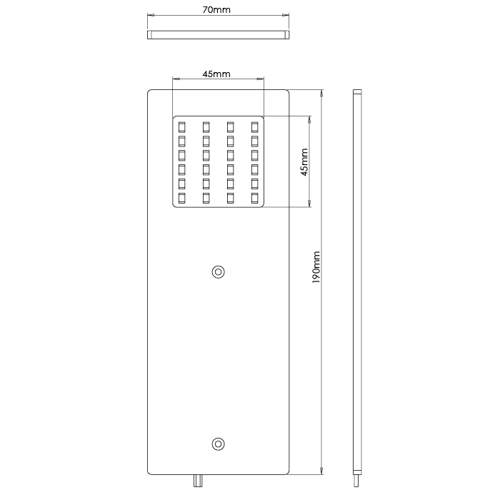 Milan Black - Slim Rectangle SMD Under Cabinet LED Light - Image 2