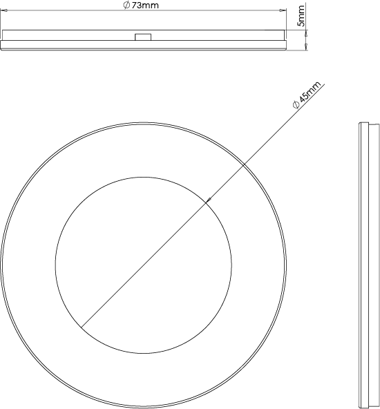 Iris Black - Slim Round Diffused Under Cabinet Light with Magnetic Bezel - Image 2