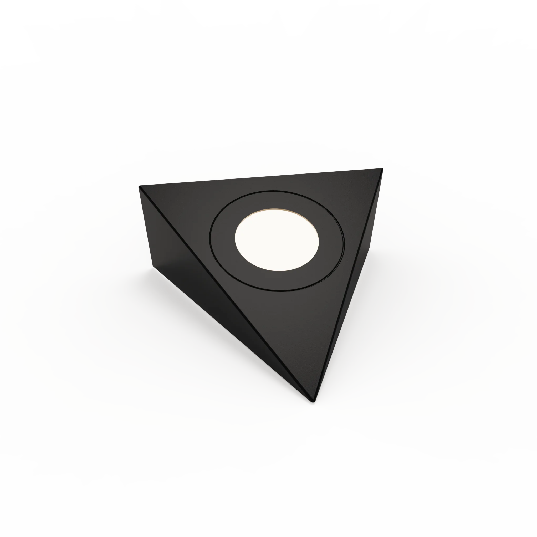 Genoa Trio - Black 240V Triangle Diffused Under Cabinet LED Light Fitting