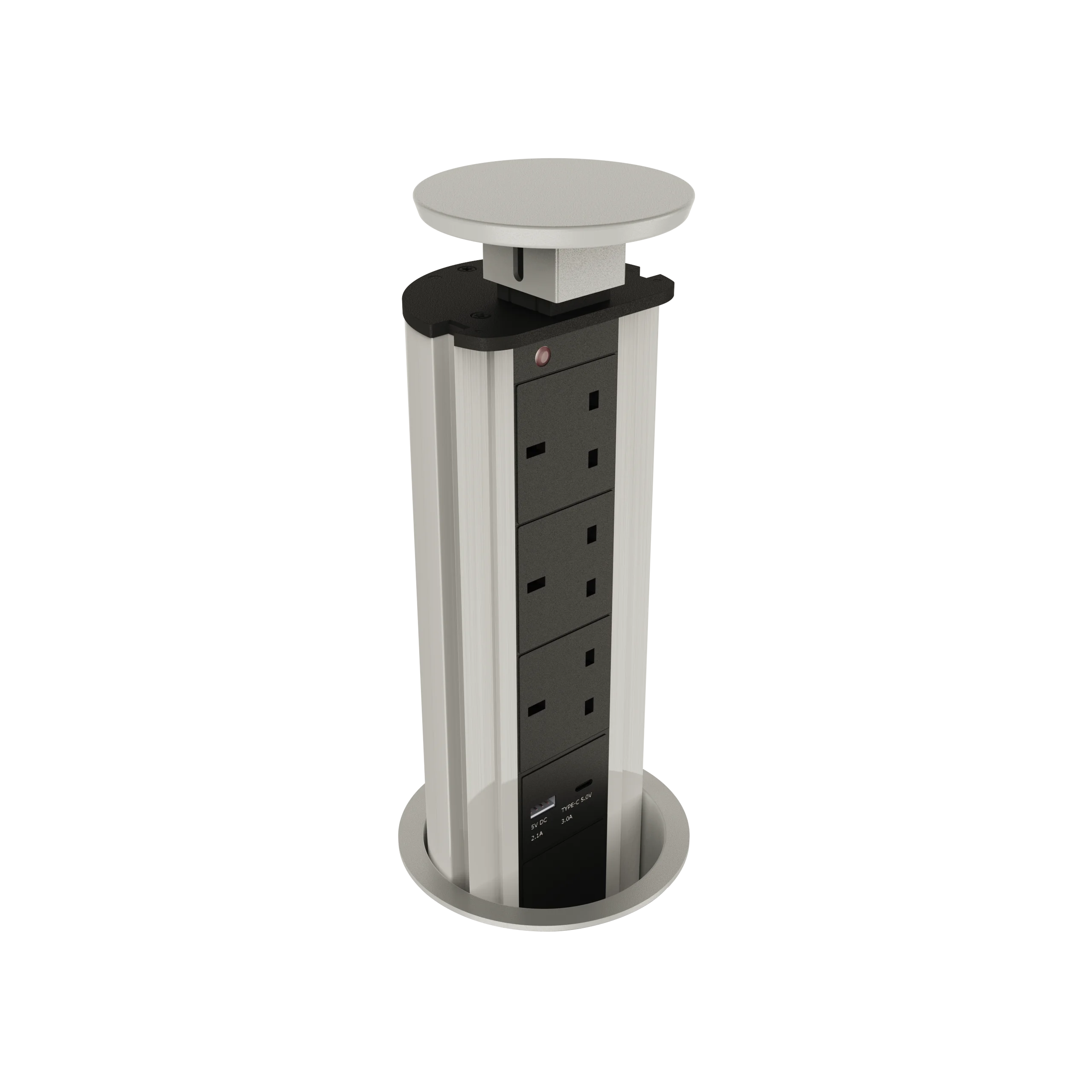 Pop-up Socket Tower with 3 x 3 Gang and 2 x USB Sockets