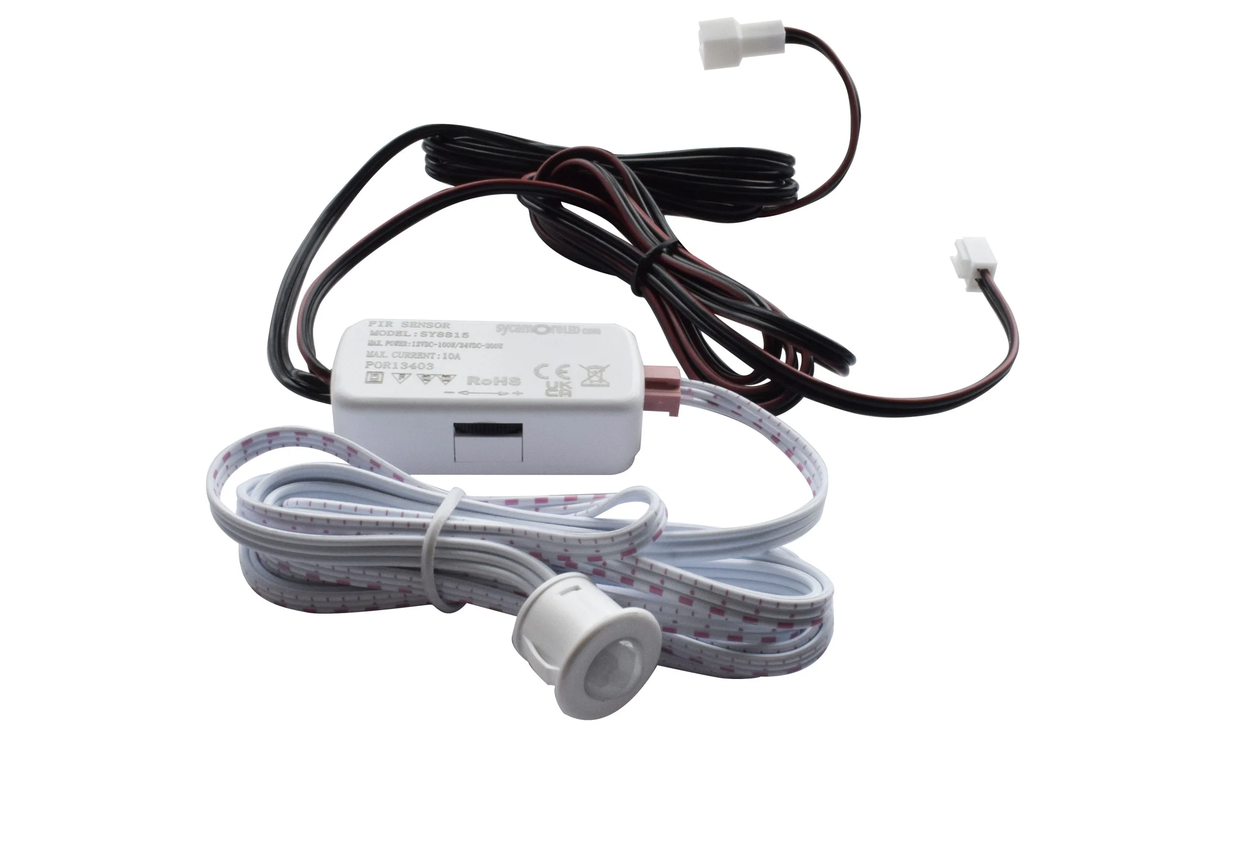 Round Recessed or Surface Mounted PIR motion sensor with Adjustable Timer