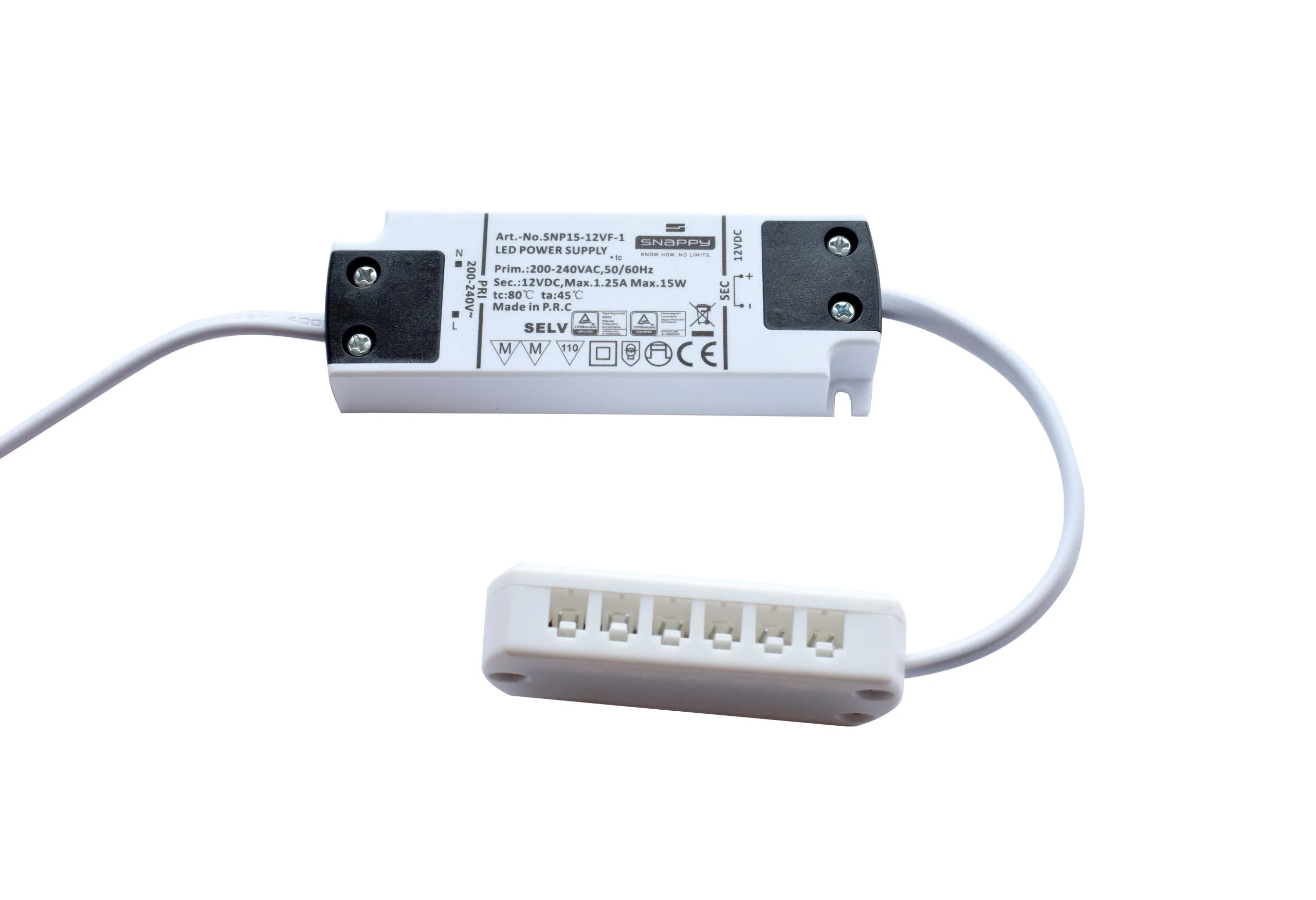 15W Plug & Play Driver for 12V LED Lighting