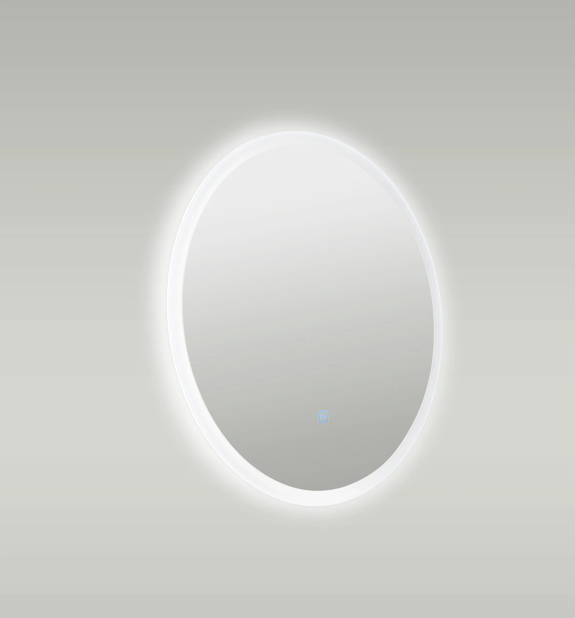 Kiev - Round LED Illuminated 600mm Mirror with Touch Control & Demister - Image 2
