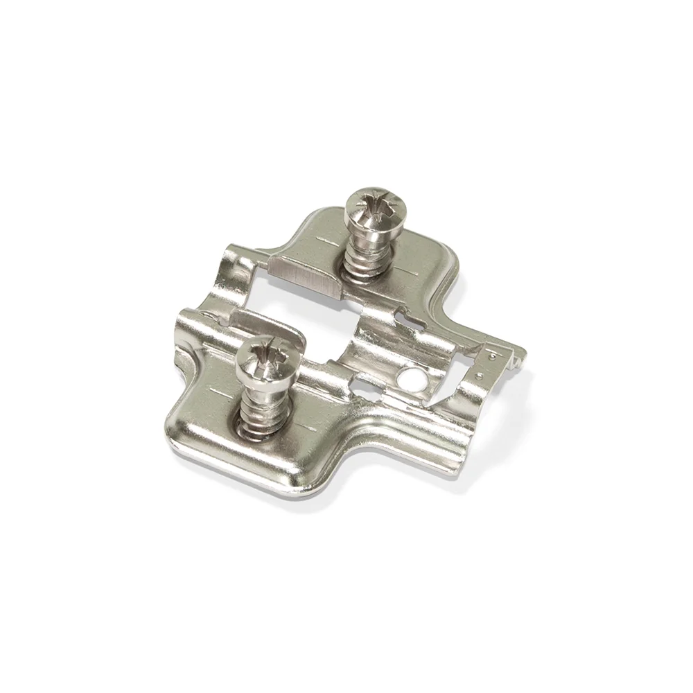 DTC Hinge Plate including Euroscrews - Nickel