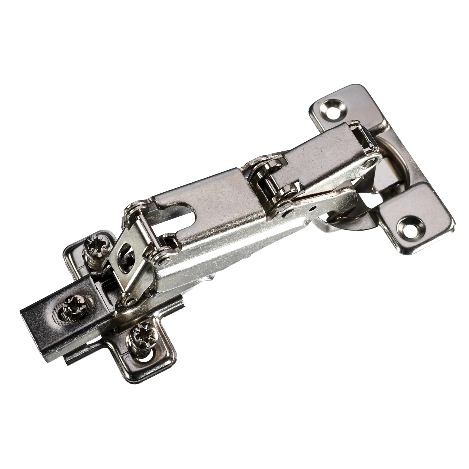 165° Soft Close Clip on Hinge including Mounting Plate & Euroscrews