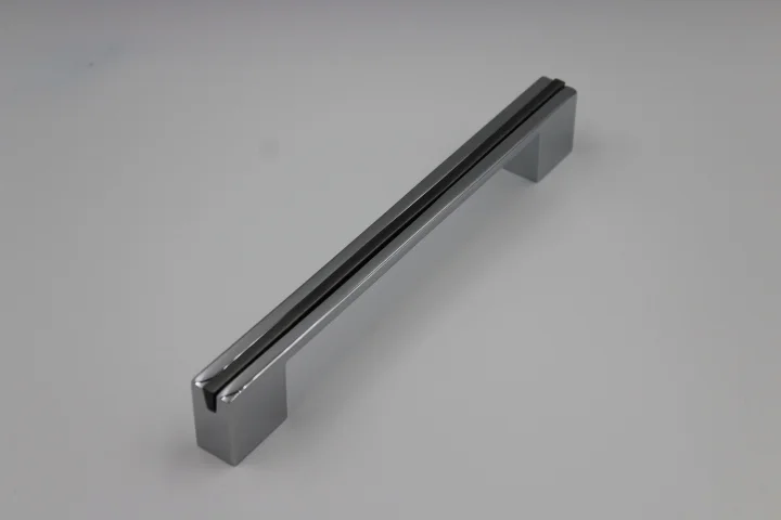 160/192cc Chrome Bar Handle with Anthracite Insert - Image 2