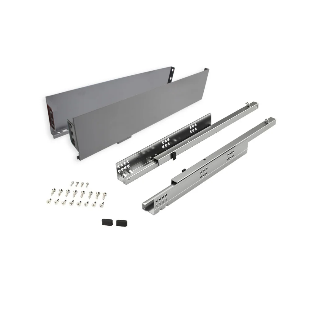 DTC Ultra Slim 122mm Soft Close Medium Drawer Box - Anthracite