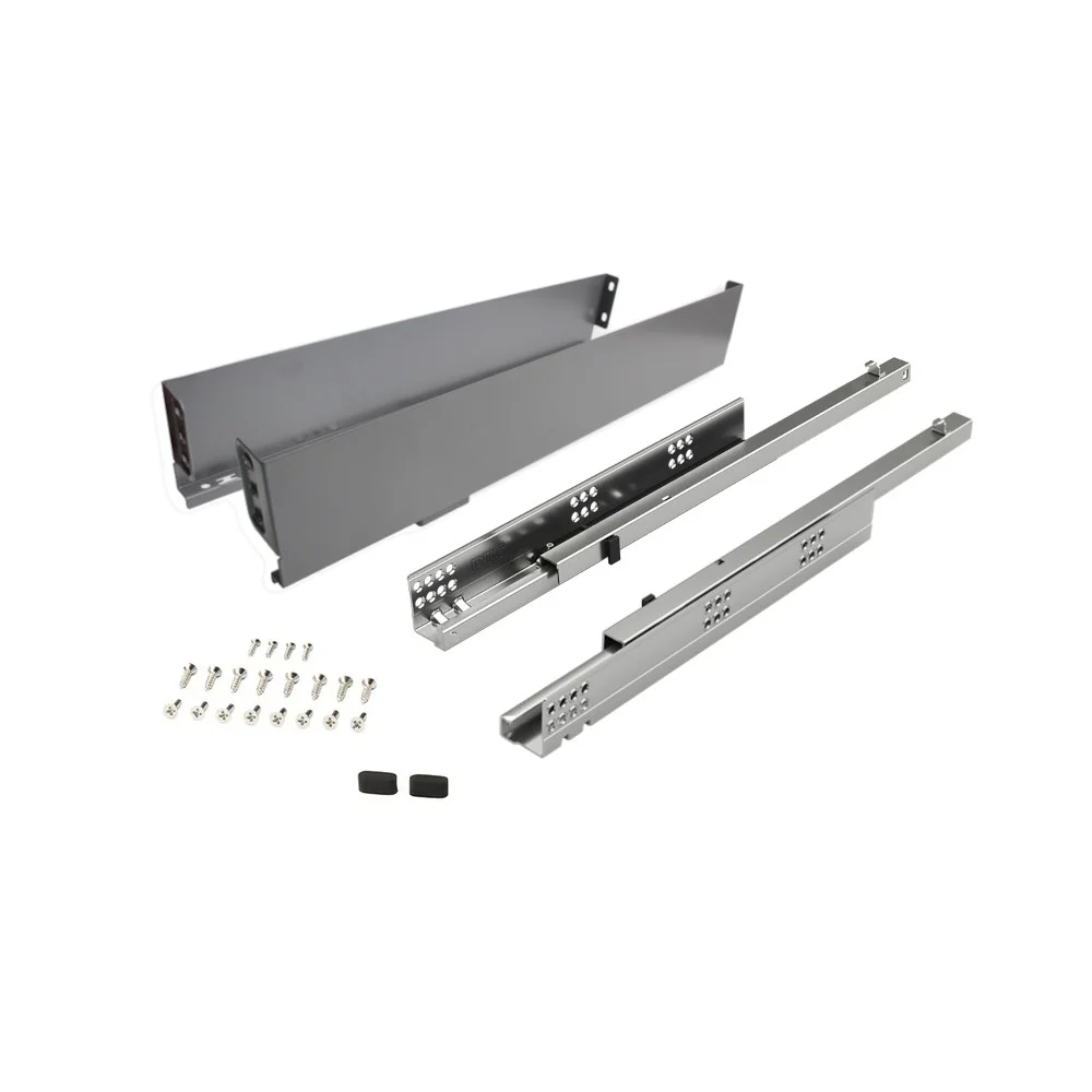 DTC Ultra Slim 84mm Soft Close Shallow Drawer Box - Anthracite