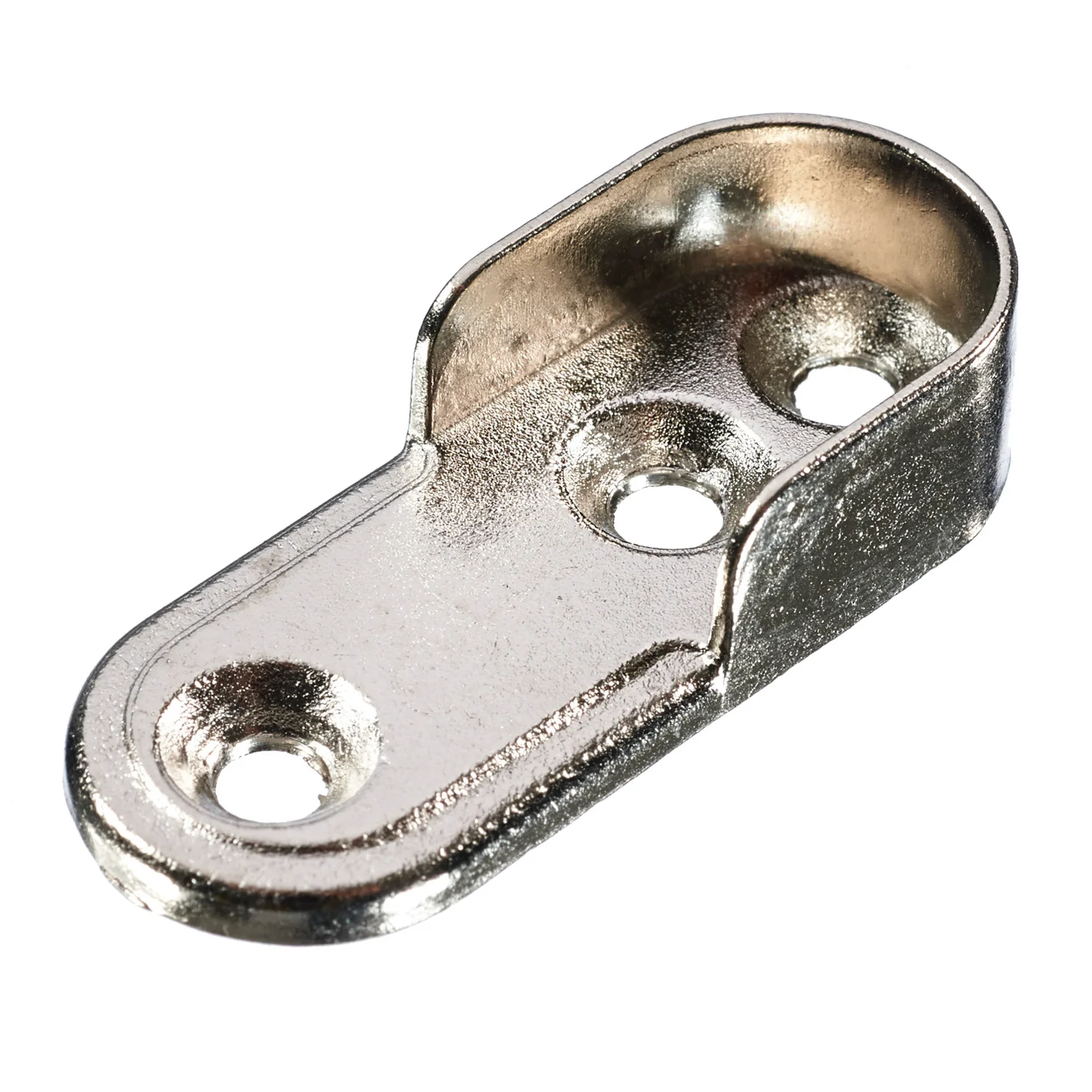Chrome End supports for Oval Wardrobe Rail
