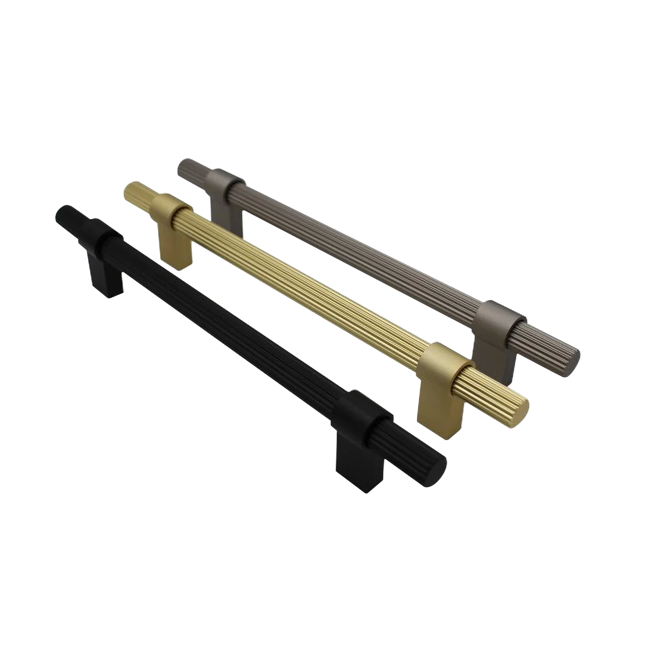 Ribbed bar handle