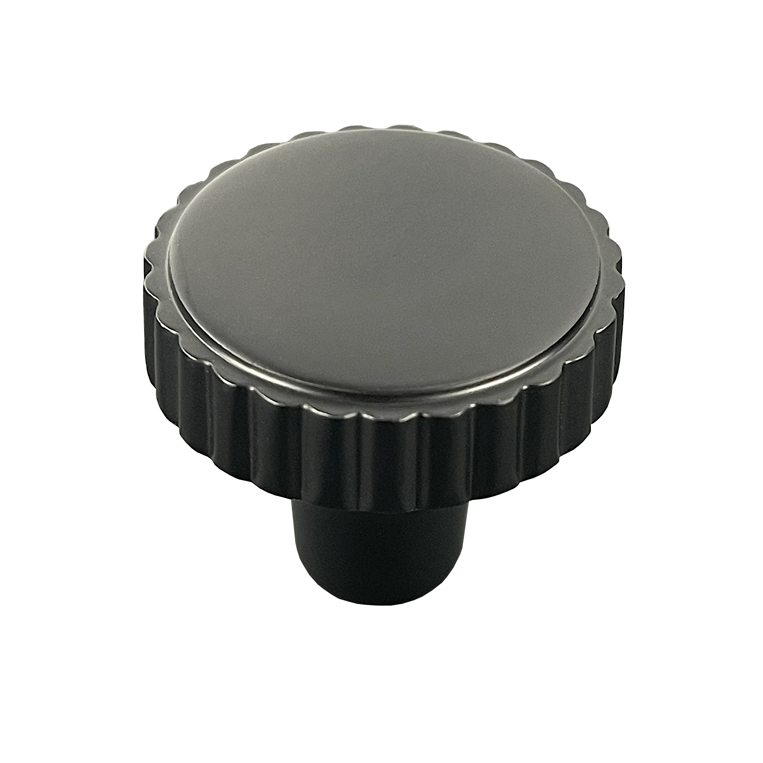 ASCOT Round Ribbed Knob Handle