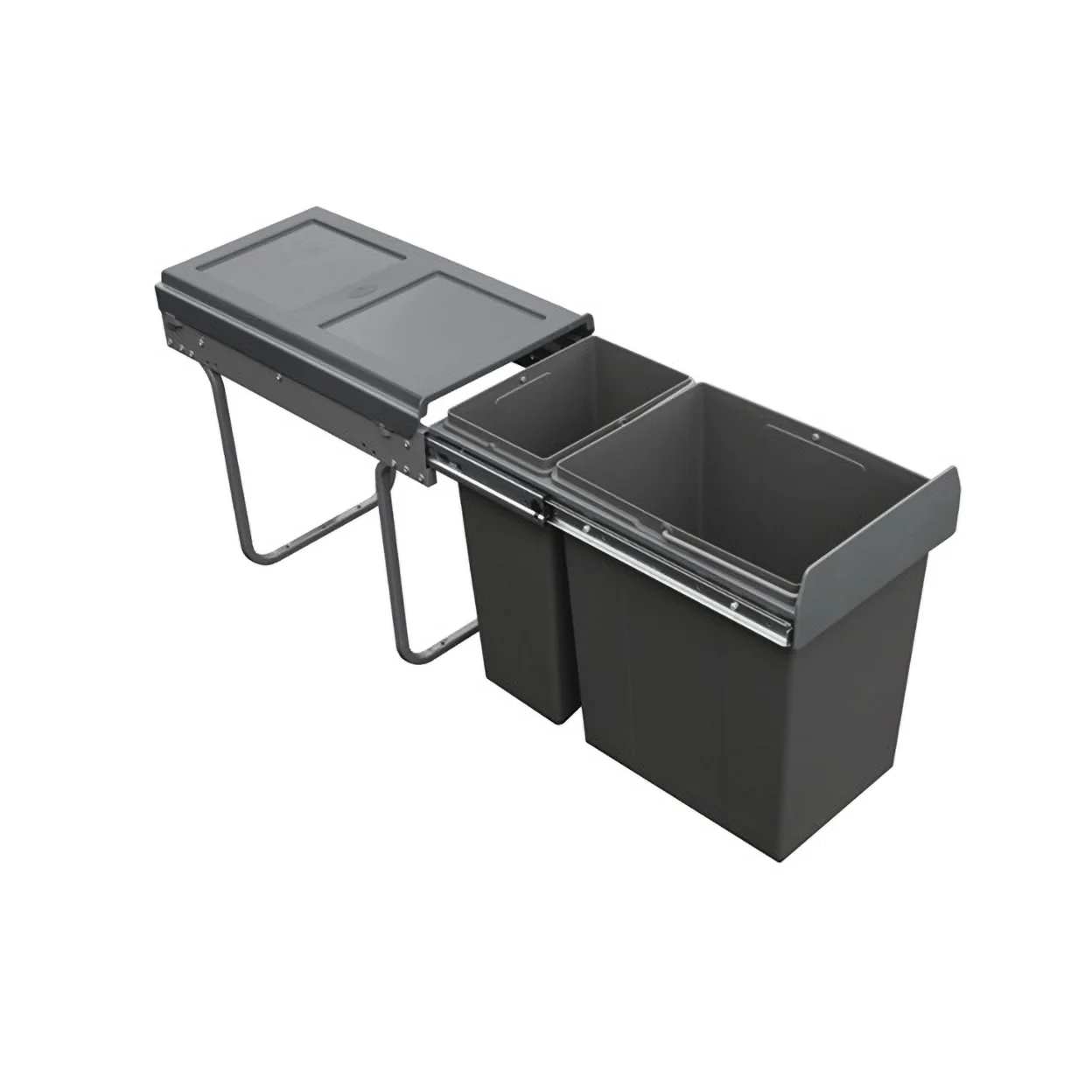 30 Litre Soft Close Waste Bin for 300mm cabinet - Anthracite