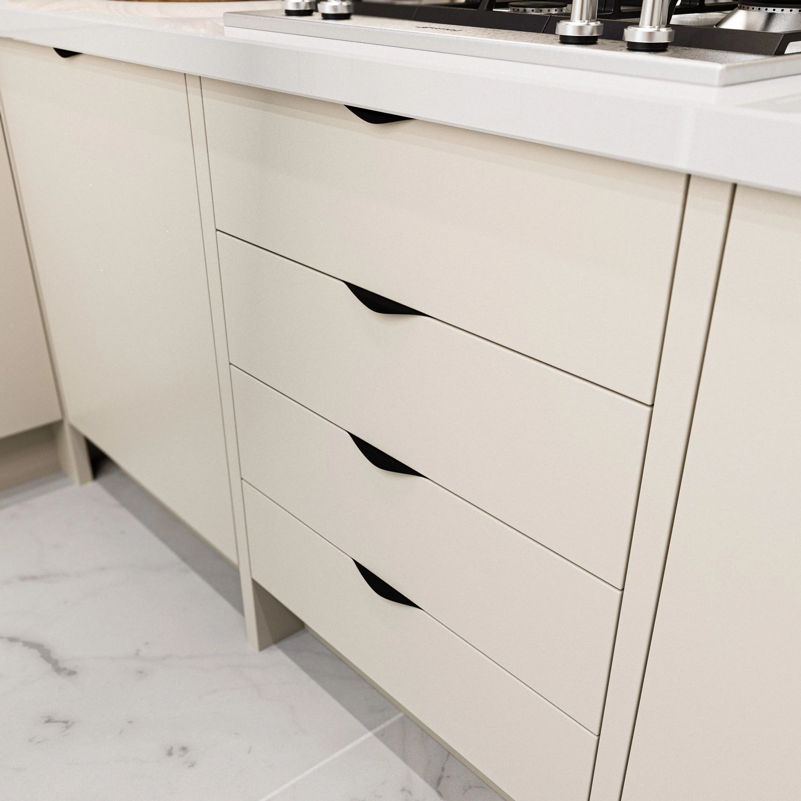 250mm Black Pull Profile Handle - Image 3
