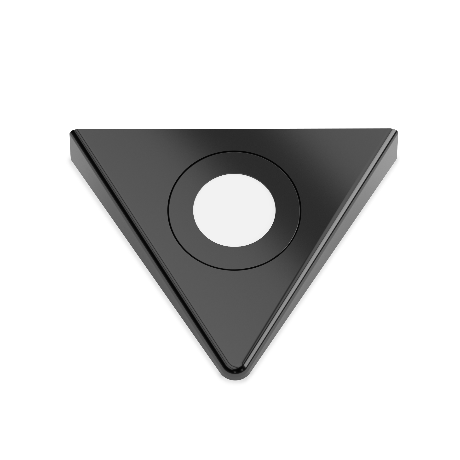 Venta Black - Designer Triangle Diffused Under Cabinet LED Light Fitting