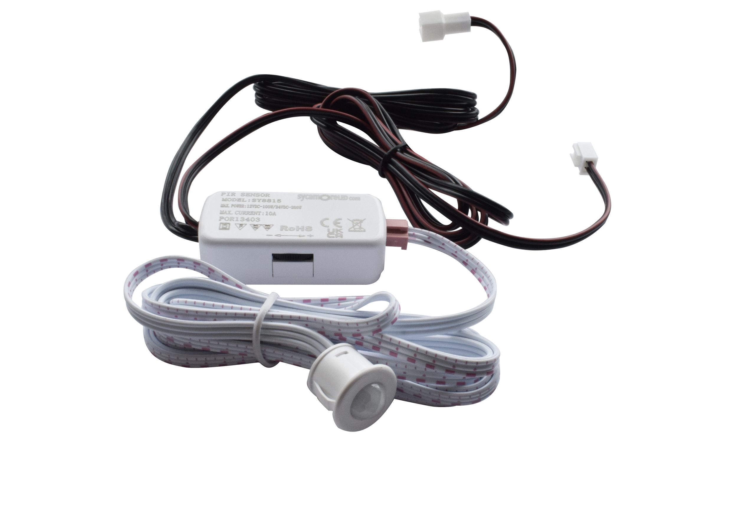 Round Recessed or Surface Mounted PIR motion sensor with Adjustable Timer