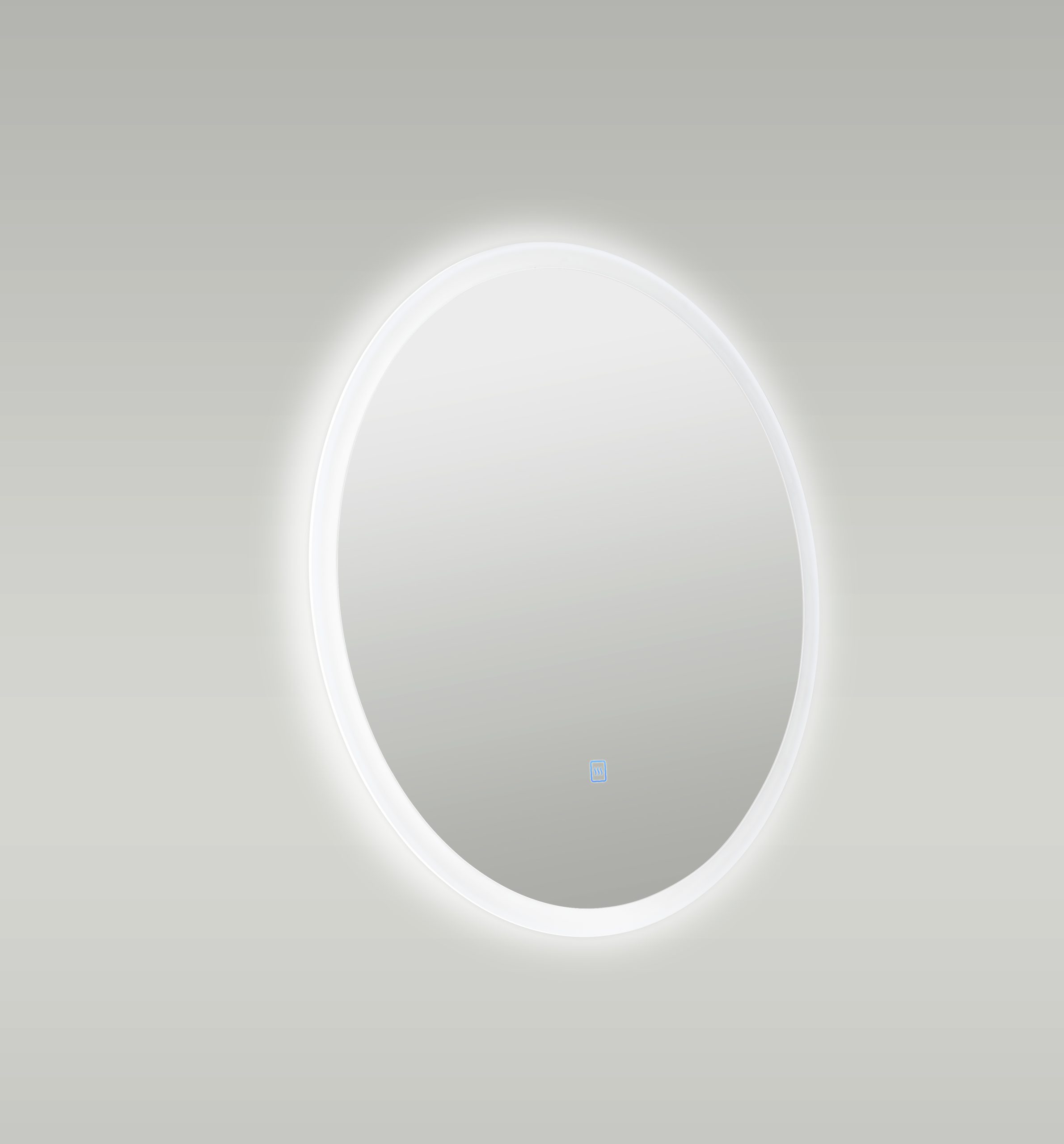 Kiev - Round LED Illuminated 600mm Mirror with Touch Control & Demister - Image 2