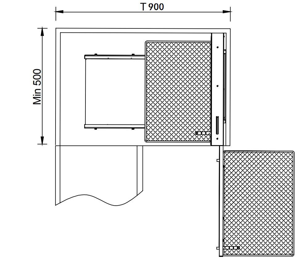 NOVUS Universal Solid Base Pull Out Corner Organiser - Anthracite - Image 3