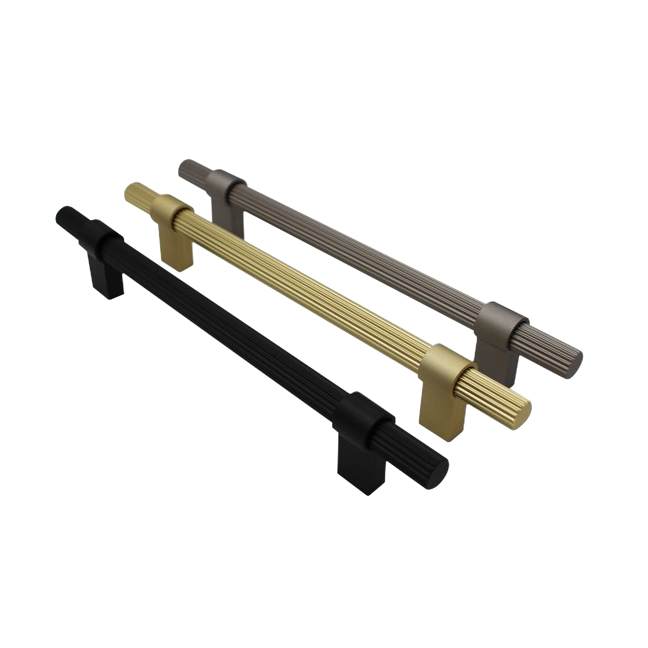 Ribbed bar handle
