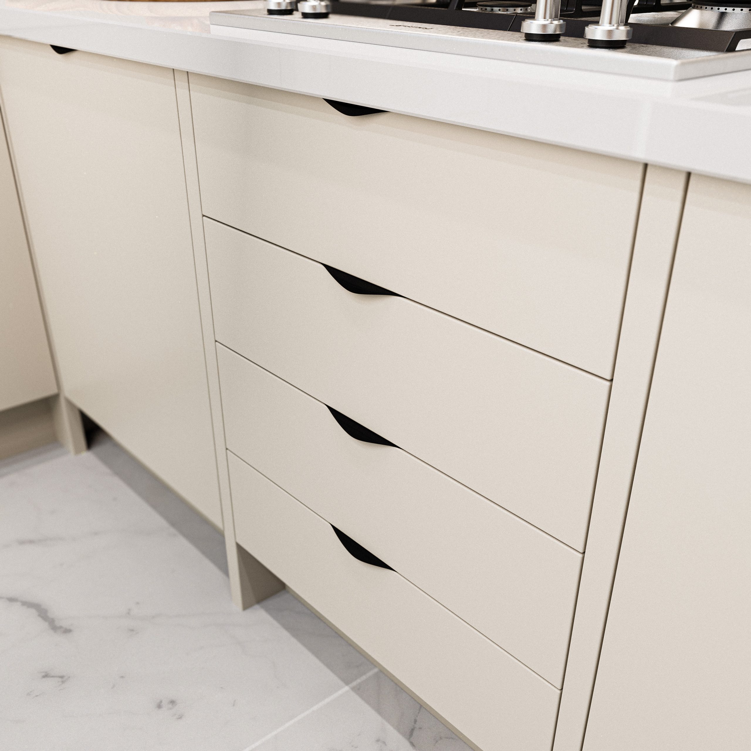 250mm Black Pull Profile Handle - Image 3