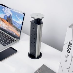 Pop-up Socket Tower with 3 x 3 Gang and 2 x USB Sockets
